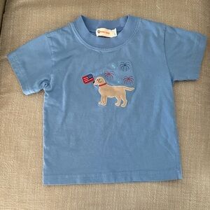 Baby Luigi Patriotic Dog Embroidered Shirt